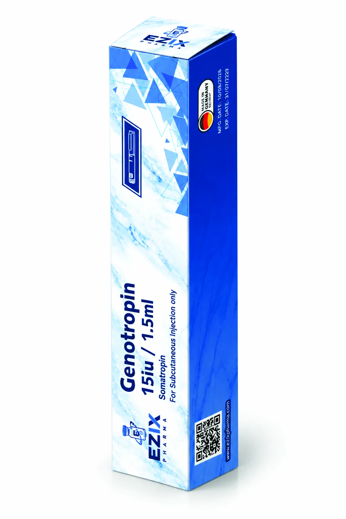 Genotropin 15 IU Ezix Pharma carton